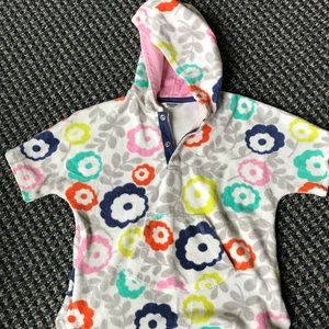 Floral Baby Boden toweling hoodie